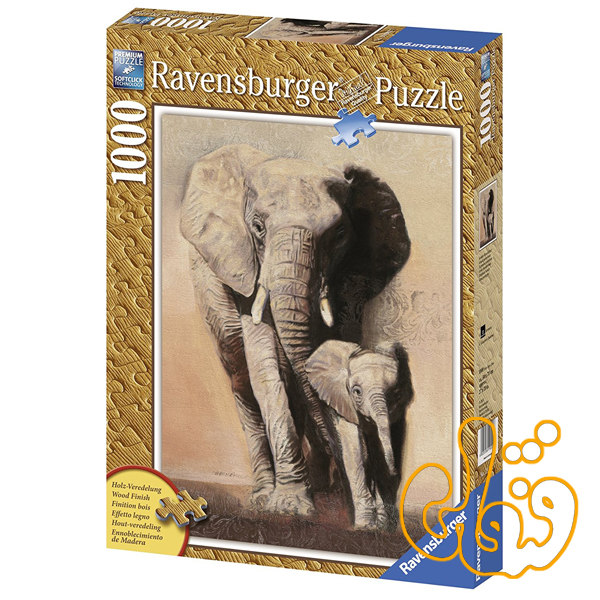 پازل elephant family 19002