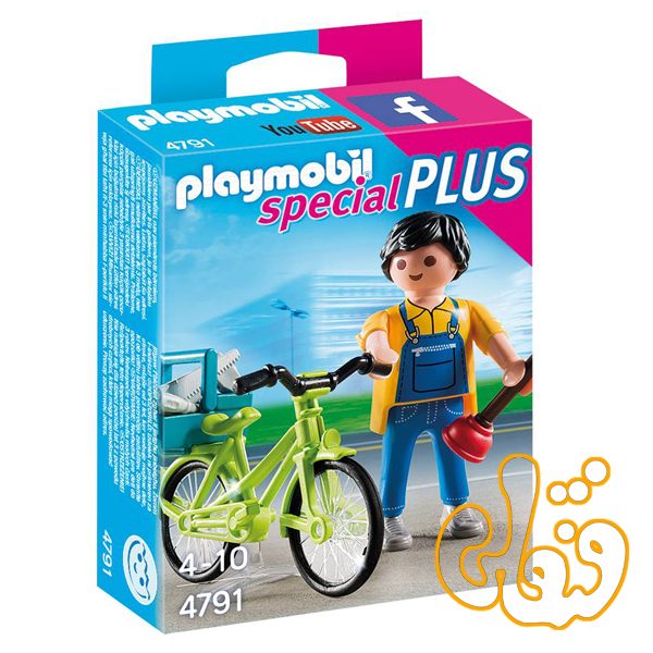 پلی موبیل Handyman with Bike 4791