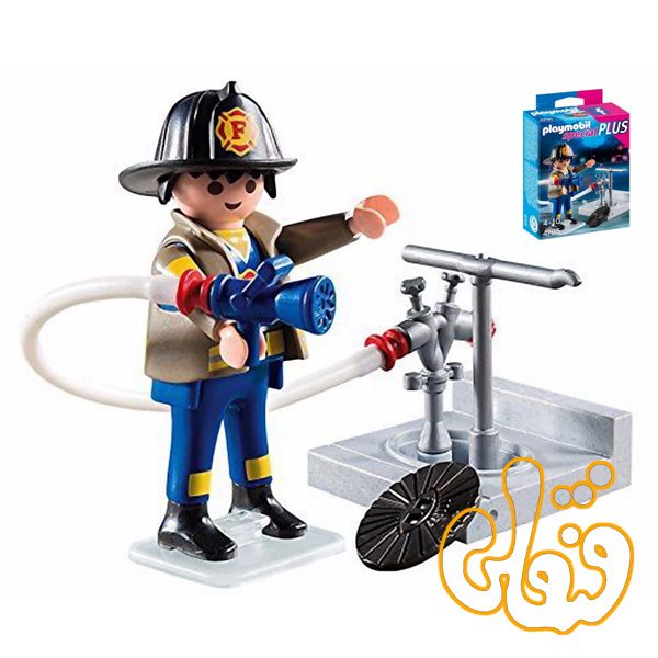 پلی موبیل Fireman with Hydrant 4795