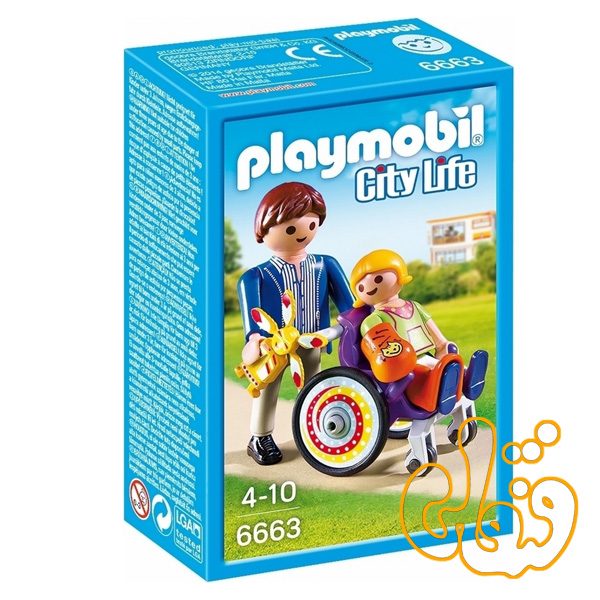 پلی موبیل Playmobil Child in Wheelchair 6663