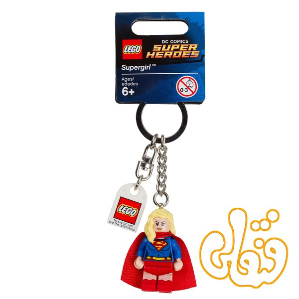 لگو ساختنی آویز کلید سوپرومن DC Comics™ Super Heroes Supergirl Keychain 853455