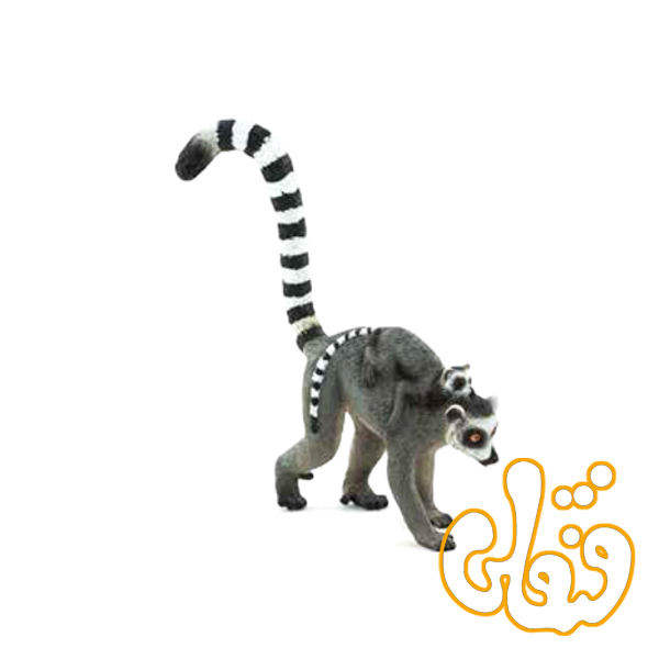 میمون دم حلقه لمور با بچه Ring Tailed Lemur with Baby 387237