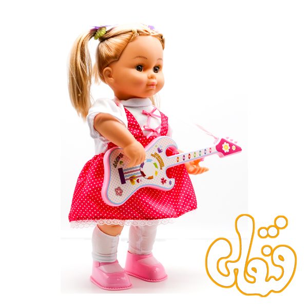عروسک موزیکال رقاص ستاره با گیتار 33264-قرمز