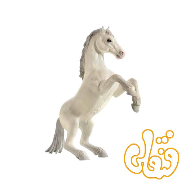 اسب وحشی ایستاده سفید Mustang rearing White 387351
