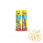 مداد رنگی 24 رنگ استوانه ای آریا 3052
