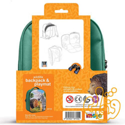 کیف کوله پشتی سه بعدی حیات وحش با سه عدد فیگور موجو فان 3D Wildlife Junior Backpack with 3 Figures 387725