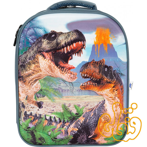 کیف کوله پشتی سه بعدی دایناسور با دو عدد فیگور موجو فان 3D Dinosaur Junior Backpack with 2 Figures 387723
