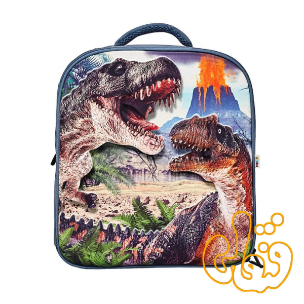کیف کوله پشتی سه بعدی دایناسور بدون فیگور موجو فان 3D Dinosaur Junior Backpack 387715