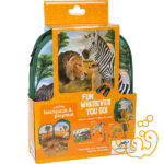 کیف کوله پشتی سه بعدی حیات وحش با سه عدد فیگور موجو فان 3D Wildlife Junior Backpack with 3 Figures 387725