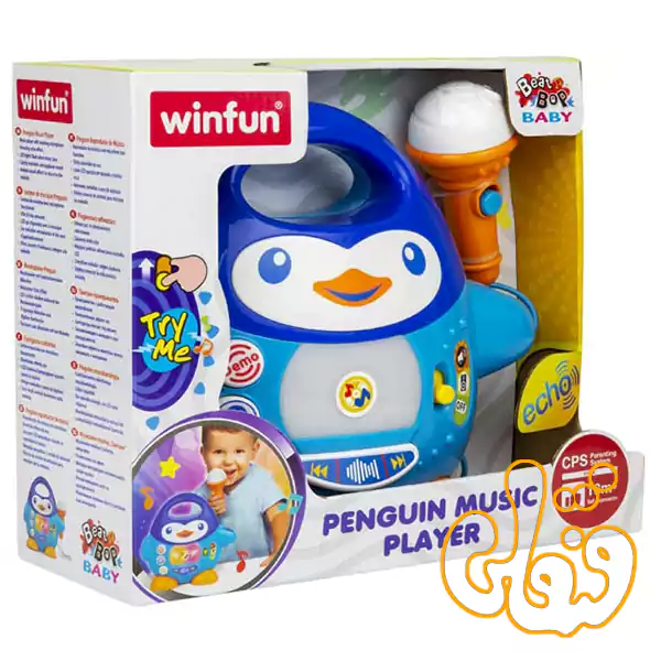 میکروفن و پخش کننده موزیک پنگوئن وین فان Penguin Music Player 2514A