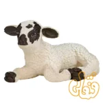 فیگور بره صورت سیاه دراز کشیده موجو Black Faced Lamb Lying Down 387060