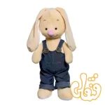 عروسک خرگوش جین پوش پسر یانیک 100238A
