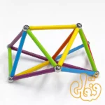 ساختنی مگامگ سبک رنگین کمان 56 قطعه بازی با مغناطیس 4030 - Image 2