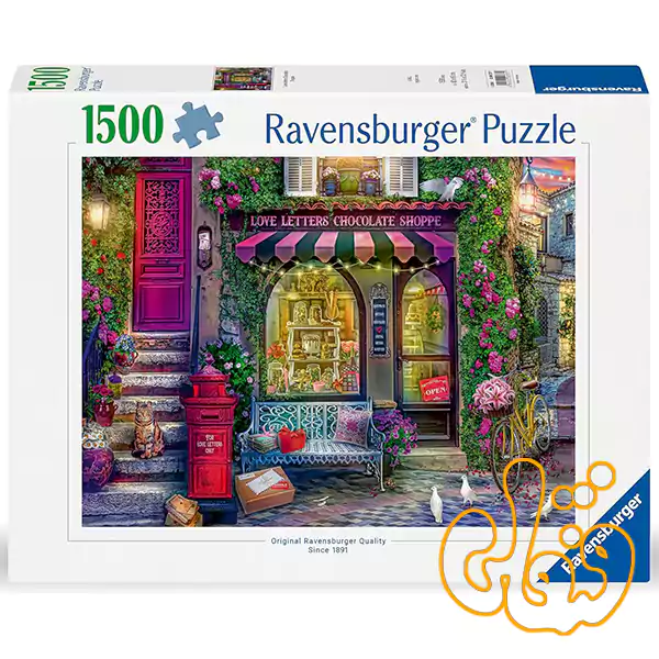 پازل 1500 قطعه فروشگاه شکلات نامههای عاشقانه رونزبرگر Love Letters Chocolate Shoppe 12000737 پازل 1500 قطعه فروشگاه شکلات نامههای عاشقانه رونزبرگر Love Letters Chocolate Shoppe 12000737