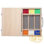 ساختنی مگ جرثقيل 626 قطعه کيف چوبي بازی با مغناطیس 1007 - Image 2