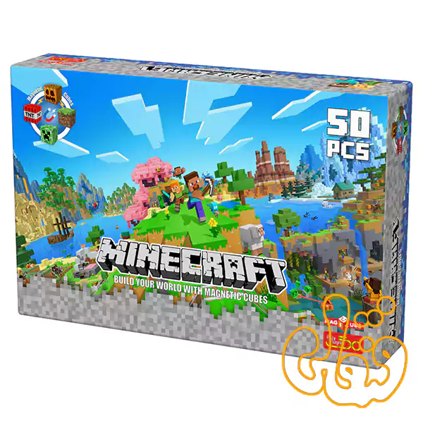 مکعب‌های مغناطیسی 50 قطعه ماینکرافت بازی با مغناطیس 5069
