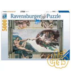 پازل 5000 قطعه آفرینش آدم میکل‌آنژ رونزبرگر Michelangelo: Creation of Adam 17408