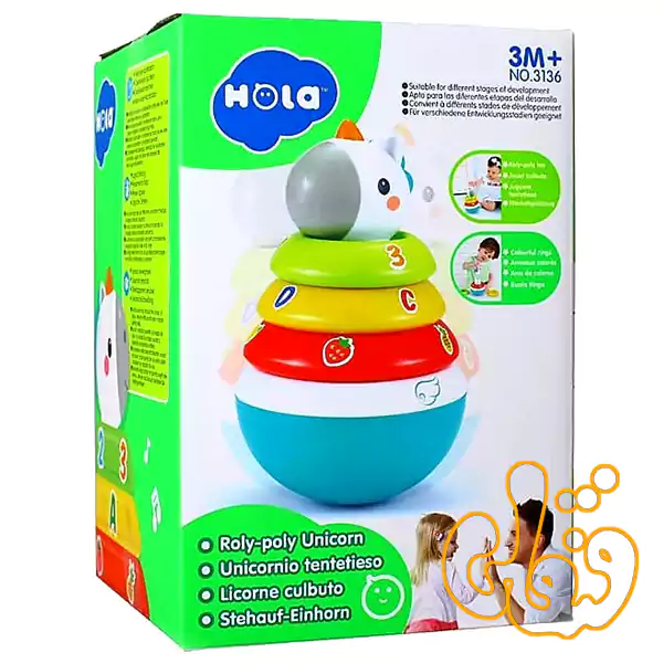 حلقه هوش رولی یونیکورن هولی تویز Roly-Poly Unicorn 3136