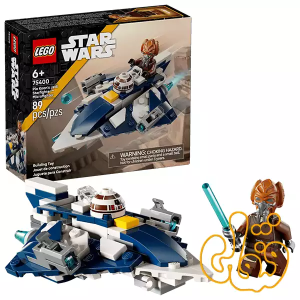 ساختنی لگو جنگ ستارگان میکروفایتر جدای استارفایتر™ پلو کون Plo Koon's Jedi Starfighter™ Microfighter 75400