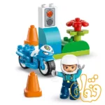ساختنی لگو داپلو موتورسیکلت پلیس آبی Blue Police Motorcycle 10471 - Image 2