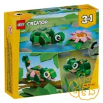 ساختنی لگو کریتور لاک‌پشت با گل نیلوفر آبی Turtle with a WaterLily 31377 - Image 7