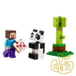 ساختنی لگو پولی‌بگ ماینکرافت استیو و بچه پاندا Steve and Baby Panda 30672 - Image 2