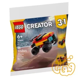 ساختنی لگو پولی‌بگ کریتور ماشین هیولای کوچک تبدیل شونده Mini Convertible Monster Truck 30691