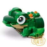 ساختنی لگو کریتور لاک‌پشت با گل نیلوفر آبی Turtle with a WaterLily 31377 - Image 3