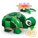 ساختنی لگو کریتور لاک‌پشت با گل نیلوفر آبی Turtle with a WaterLily 31377 - Image 2